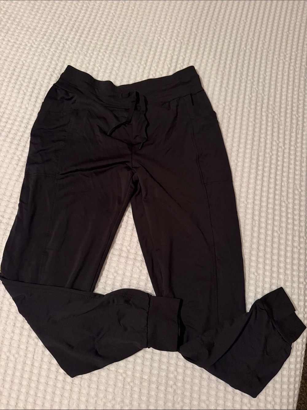 32 Degrees Black Women's Athletic Jogger Pants with Drawstring